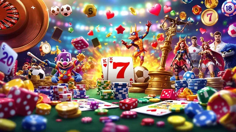 Layar slot mobile dengan simbol reel dan panel permainan